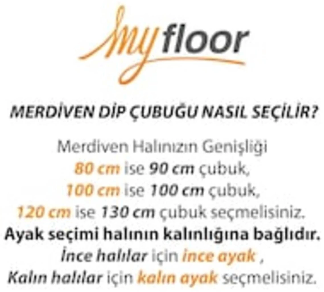 Sert Plastik Halı Tutucu Merdiven Dip Çubuğu – Sarı 90cm